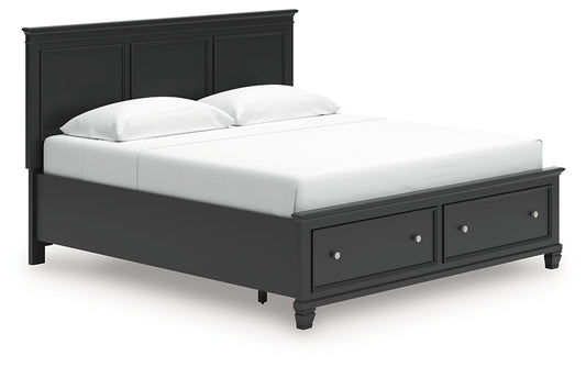 Lanolee King Panel Storage Bed