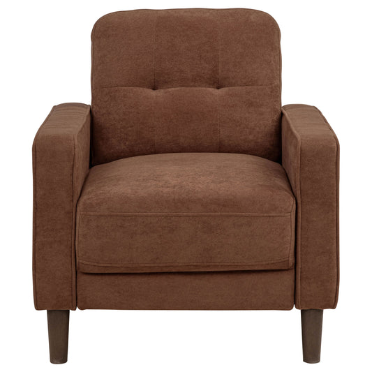 Bowen II Fabric Upholstered Track Arm Accent Chair Rust