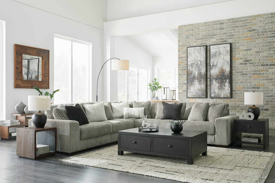 Lindyn 5 Pc Sectional-Gray