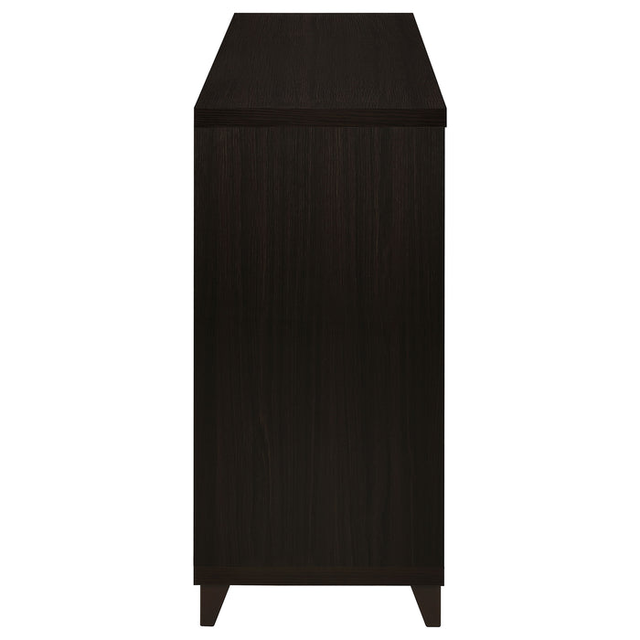 Lewes 2-door Engineered Wood 60-inch TV Stand Cappuccino