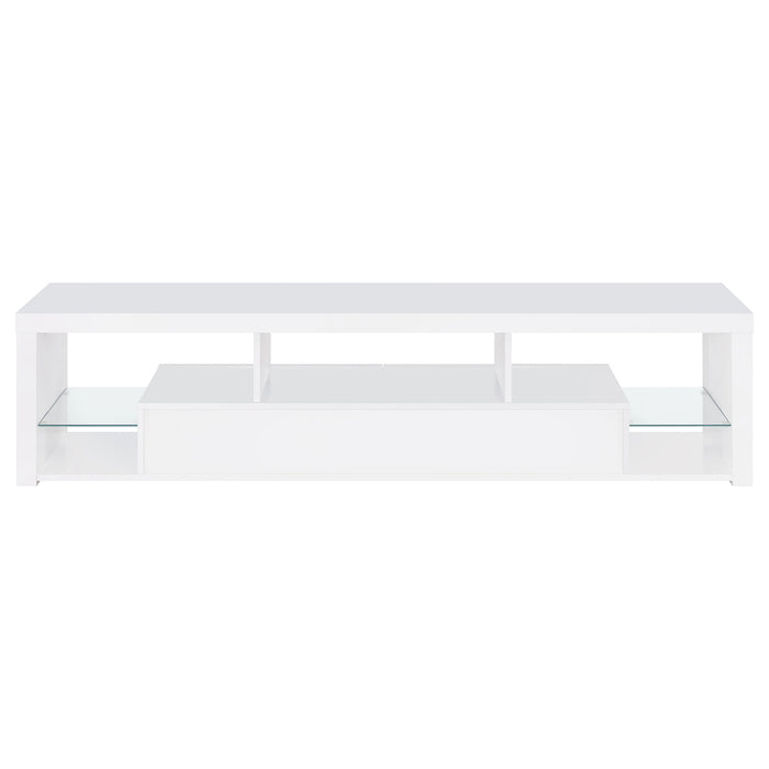 Jude 2-drawer Engineered Wood 71-inch TV Stand High Gloss White