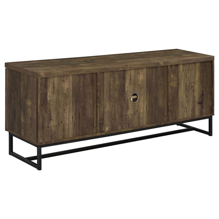 Myles 2-door Engineered Wood 60-inch TV Stand Rustic Oak