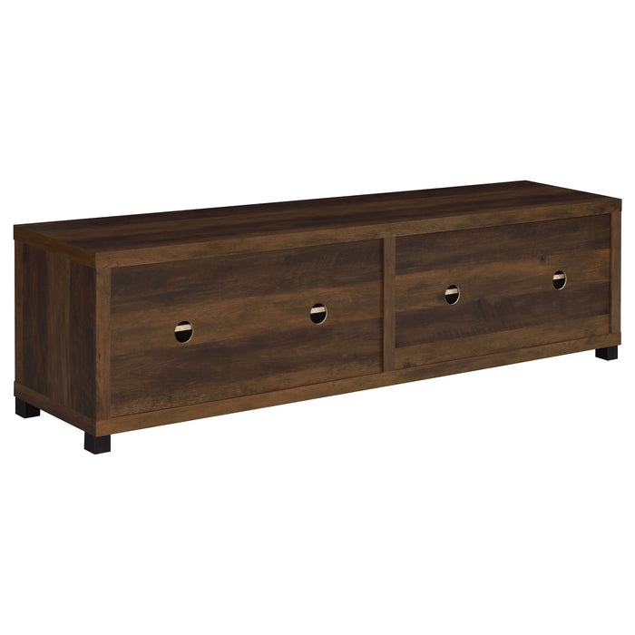 Sachin 4-door Engineered Wood 79-inch TV Stand Dark Pine