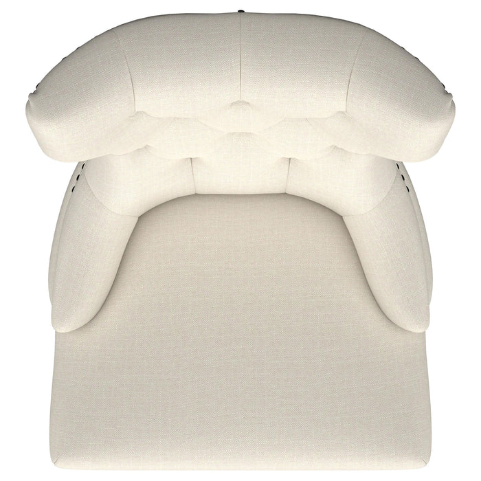 Baney Fabric Upholstered Dining Side Chair Beige and Black