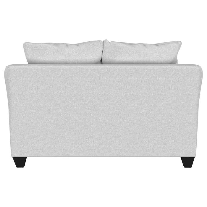 Salizar Upholstered Flared Arm Loveseat Sand