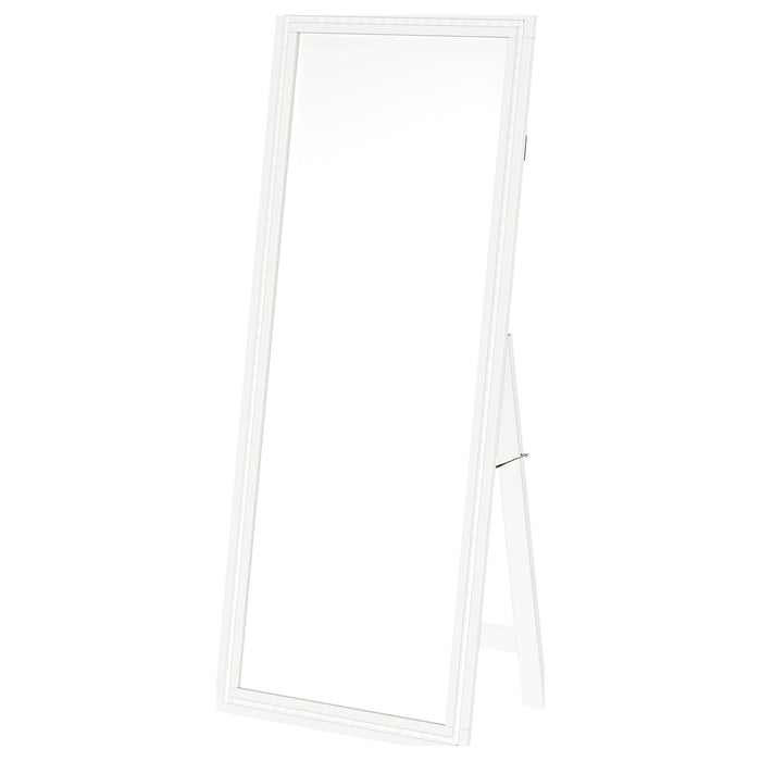 Windrose 28 x 67 Inch Tempered LED Standing Mirror White