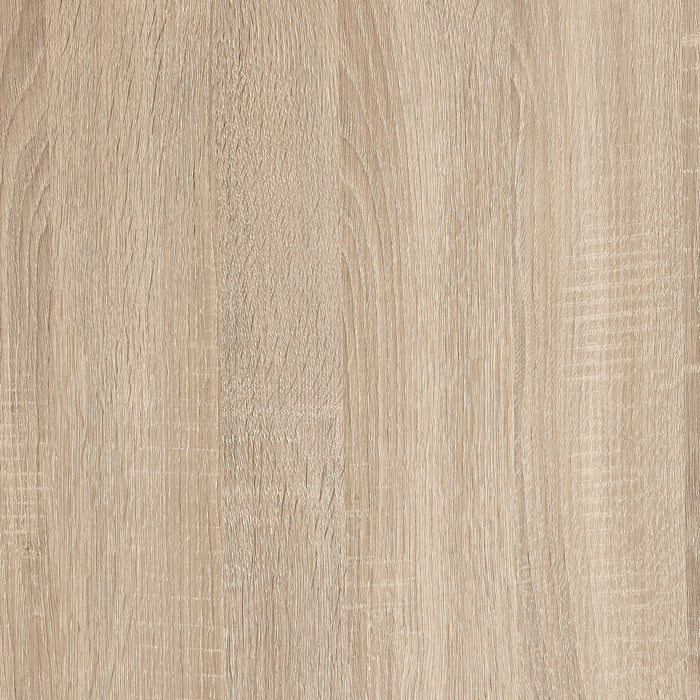 Fowler 1-shelf Round Engineered Wood Side End Table Natural