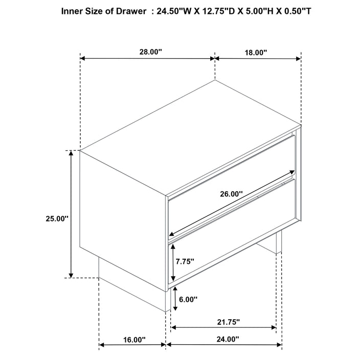 Glenwood 4-piece Queen Bedroom Set Warm Brown