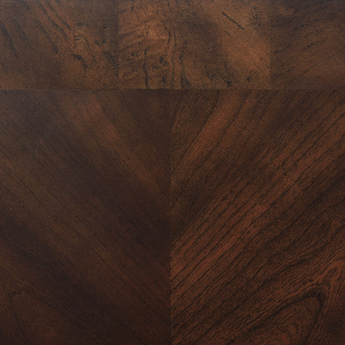 Laney 3-piece Glass Top Coffee and End Table Set Dark Merlot