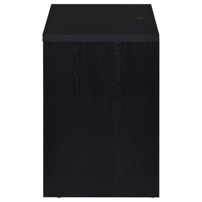 Westpark 2-drawer Nightstand LED Lights and USB Black
