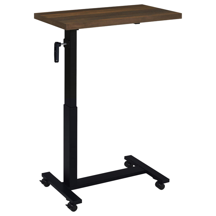 Westpark Height Adjustable Mobile Bedroom C-Table Dark Pine