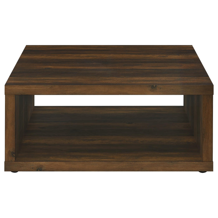 Frisco 2-piece Coffee and End Table Set Dark Pine