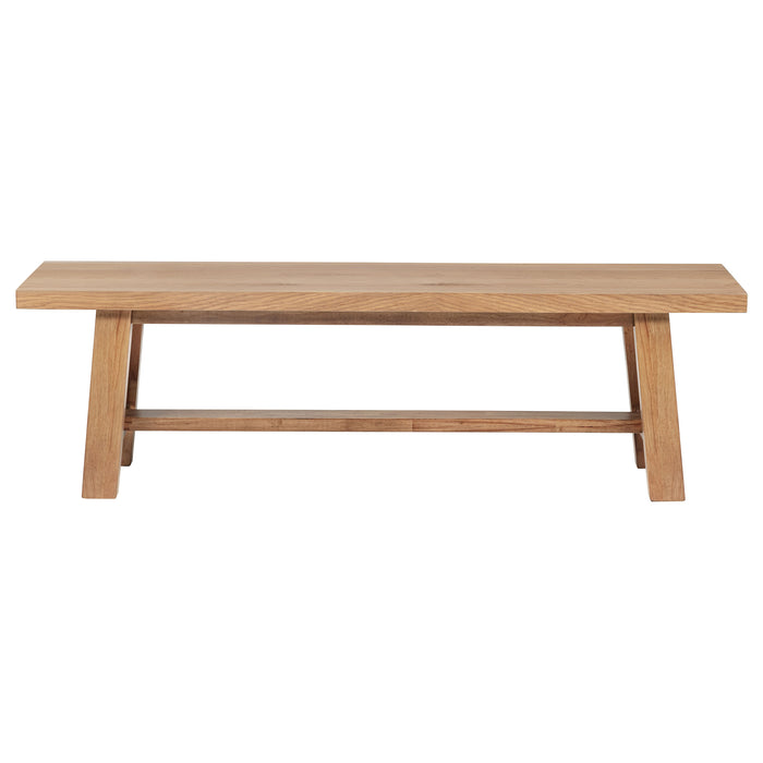 Middleton 60-inch Wood Backless Dining Bench Natural Brown