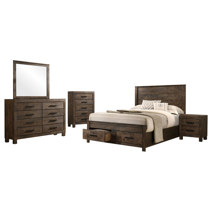 Woodmont 5-piece California King Bedroom Set Golden Brown