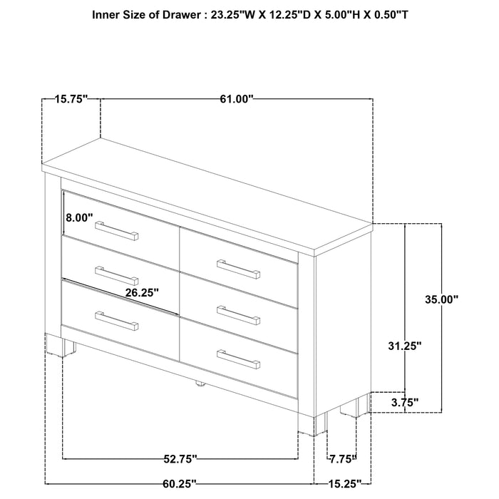 Oakglen 5-piece Queen Bedroom Set Weathered Oak