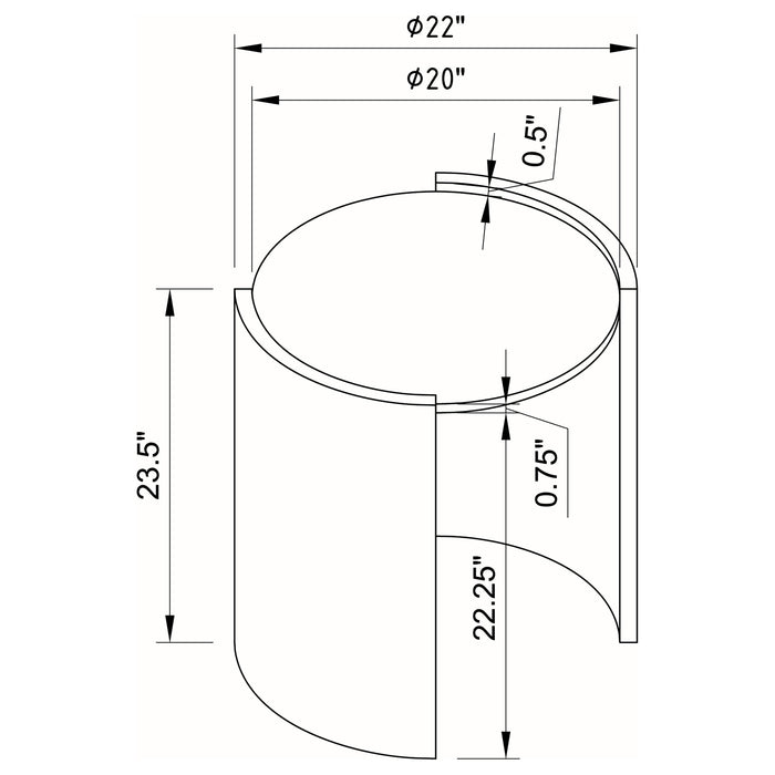 Gladstone 2-piece Coffee and End Table Set Distressed Grey
