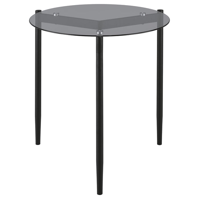 Rosalie 2-piece Round Coffee and End Table Set Grey