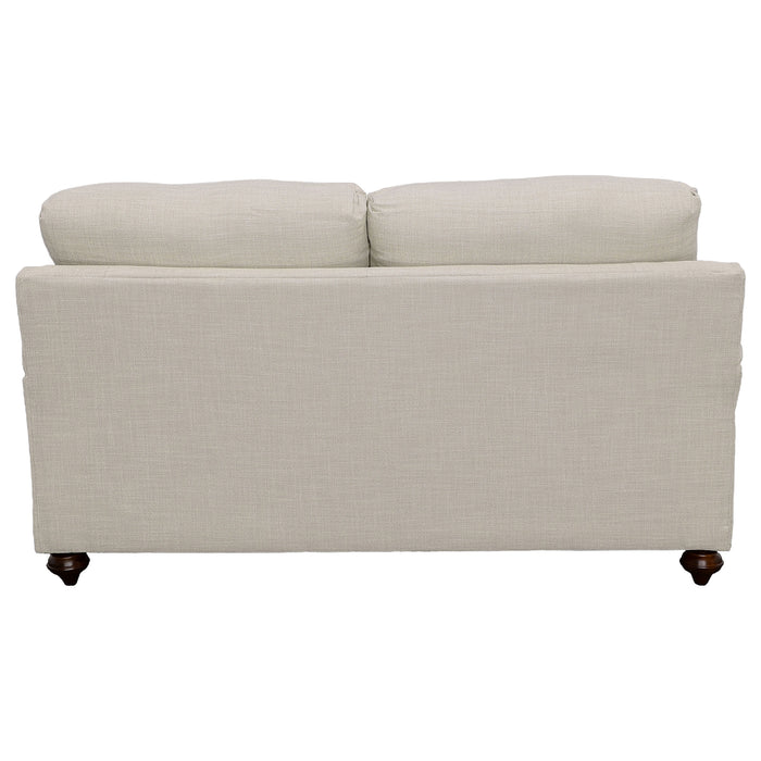 Glenn 2-piece Upholstered Sofa Set Light Grey and Blue