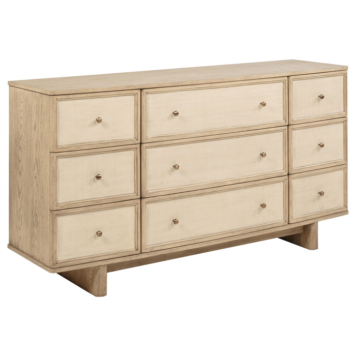 Kailani 4-piece California King Bedroom Set Beige Oak