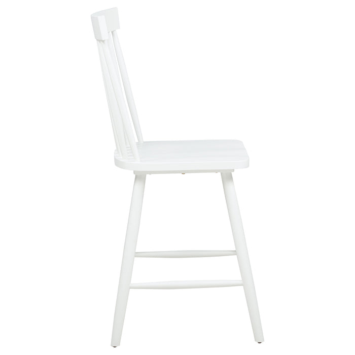 Andrews Windsor Counter Height Dining Side Chair White (Set of 2)
