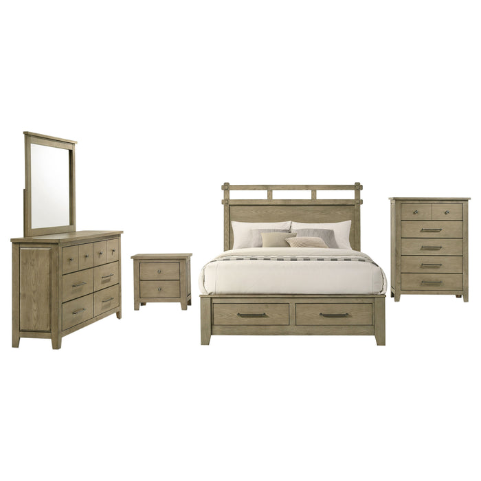 Hazlewood 5-piece Queen Bedroom Set Vineyard Oak