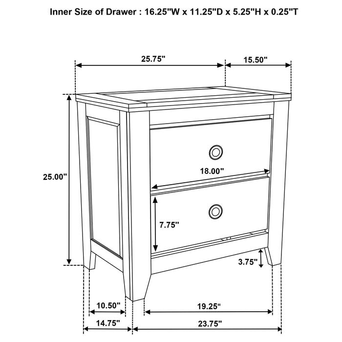 Hazlewood 5-piece Queen Bedroom Set Vineyard Oak