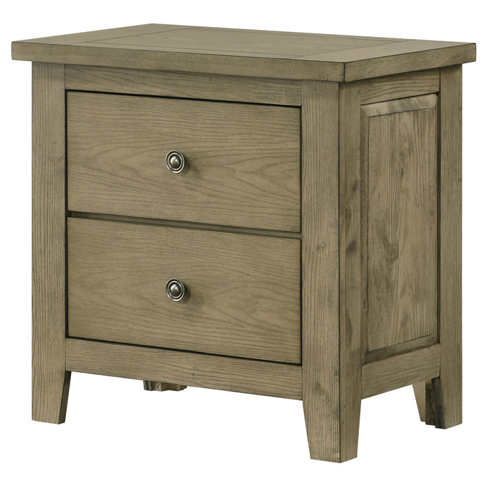 Hazlewood 2-drawer Nightstand Bedside Table Vineyard Oak