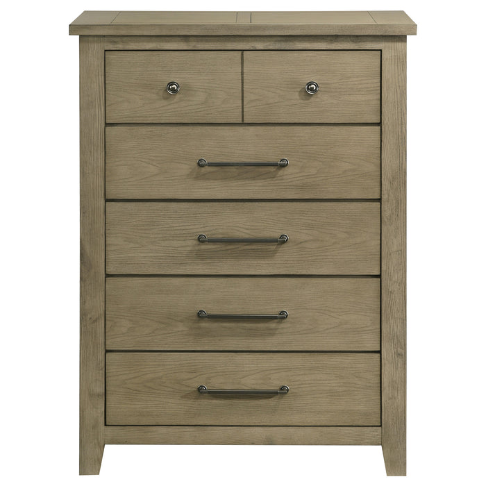 Hazlewood 5-drawer Bedroom Chest of Drawers Vineyard Oak