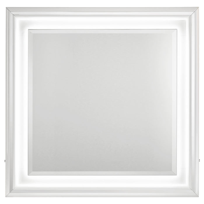 Cassia Dresser Mirror White High Gloss