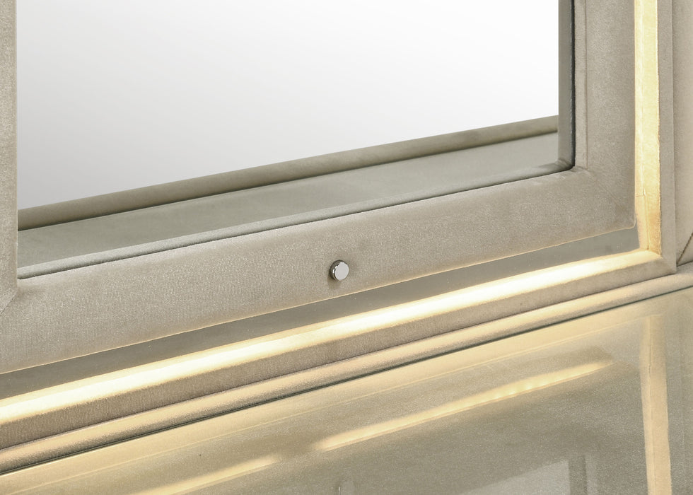 Lorient LED Dresser Mirror Ivory and Camel