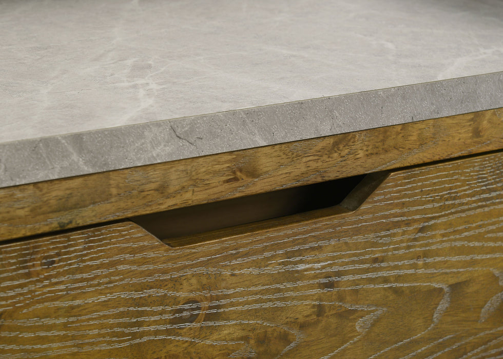 Henderson 6-drawer Bedroom Dresser with Mirror Medium Oak