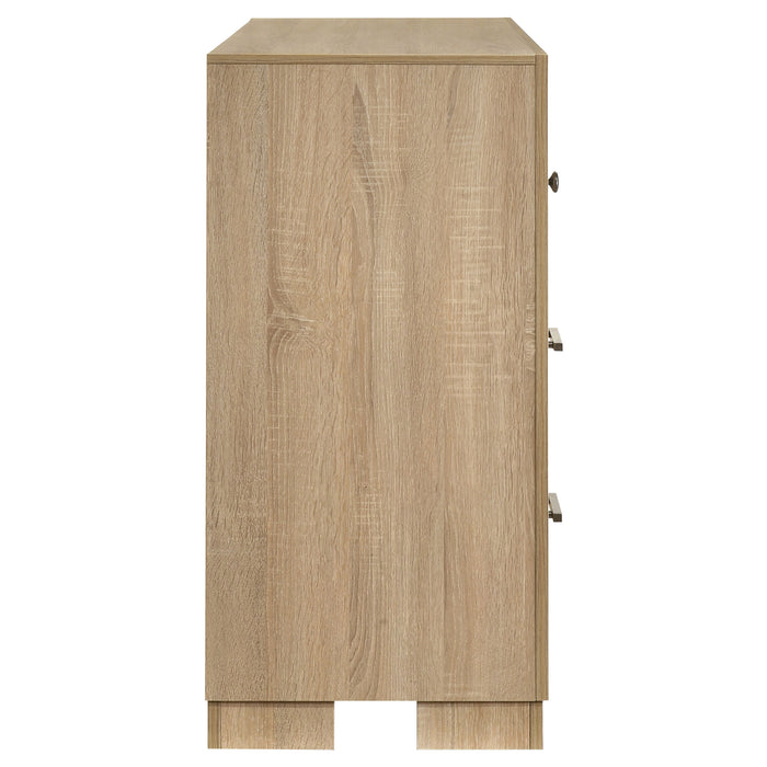 Arielle 6-drawer Bedroom Dresser Cabinet Light Oak