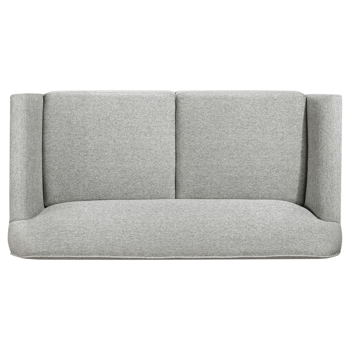 Vaughn Fabric Upholstered Flared Arm Loveseat Grey