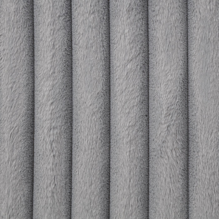 Jacana Corduroy Upholstered Dual Power Chaise Sofa Grey