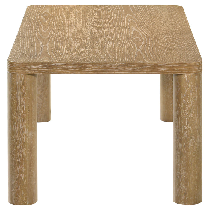 Castlewood Engineered Wood Cocktail Coffee Table Washed Oak
