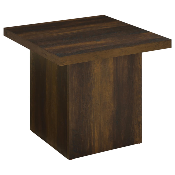 Devar 3-piece Square Coffee and End Table Set Dark Pine