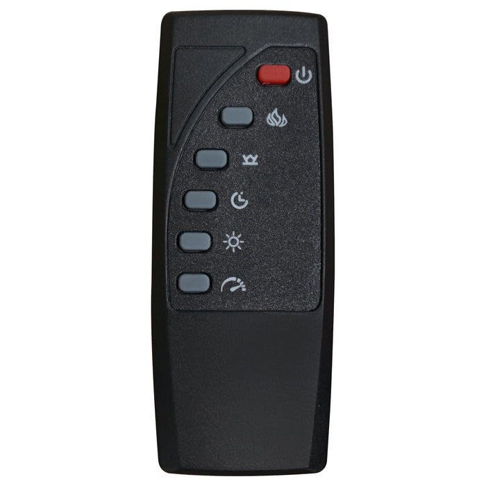 Carey 79-inch TV Stand Fireplace Media Console Dark Pine