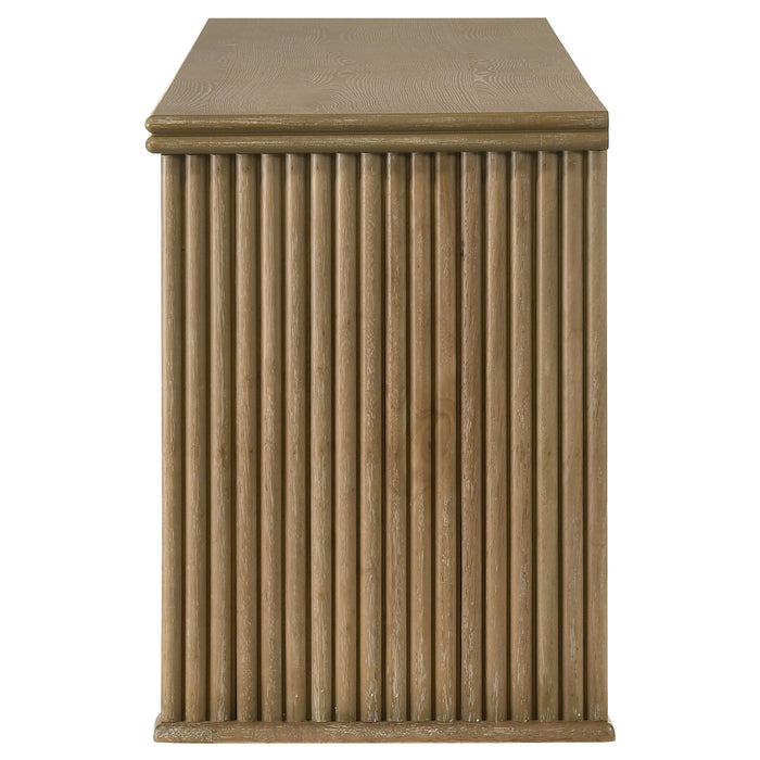 Adina 70-inch TV Stand Media Console Distressed Light Brown