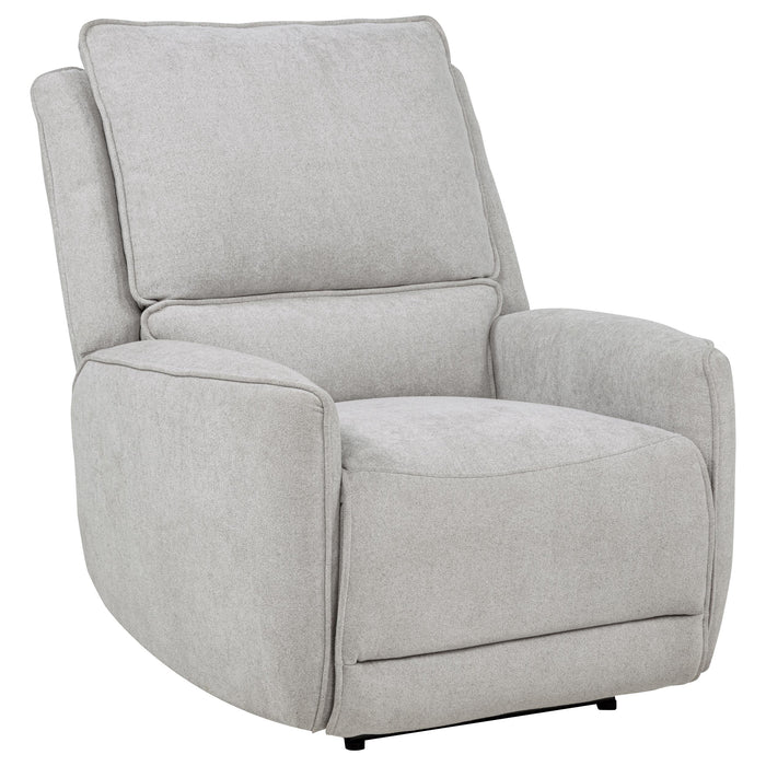 Sylmar 3-piece Chenille Power Reclining Sofa Set Dove Grey