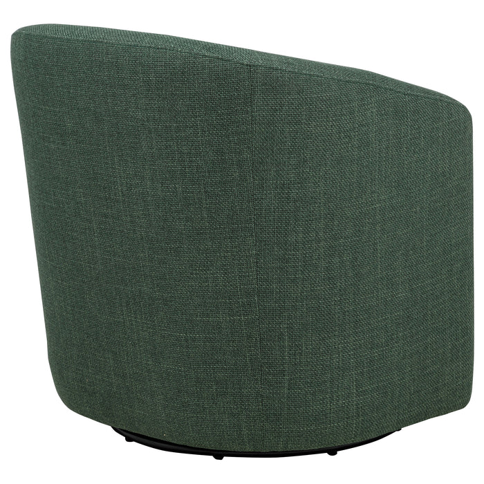 Mossbrook Fabric Upholstered Swivel Accent Chair Green