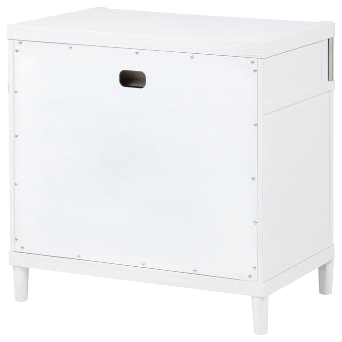 Gracemont 3-drawer Bedroom Nightstand Bedside Table White