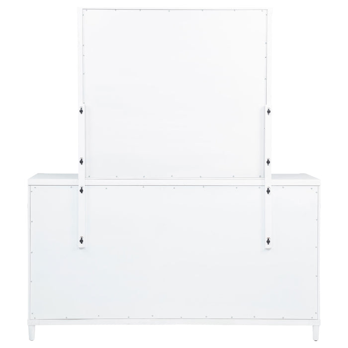 Gracemont 8-drawer Bedroom Dresser with Mirror White