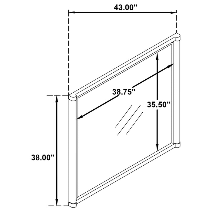 Gracemont Dresser Mirror White