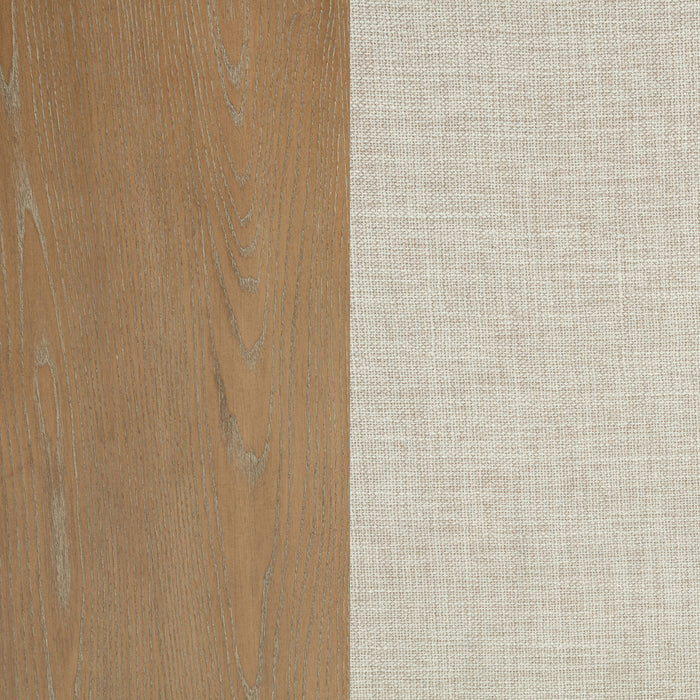 Brockway Upholstered Arm Chair Barley Brown (Set of 2)