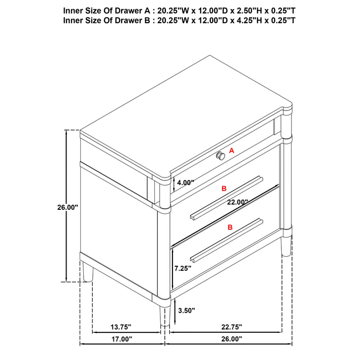 Gracemont 4-piece Eastern King Bedroom Set White