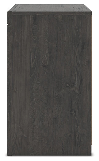 Fraluna Queen Panel Storage Bed with Mirrored Dresser and Nightstand