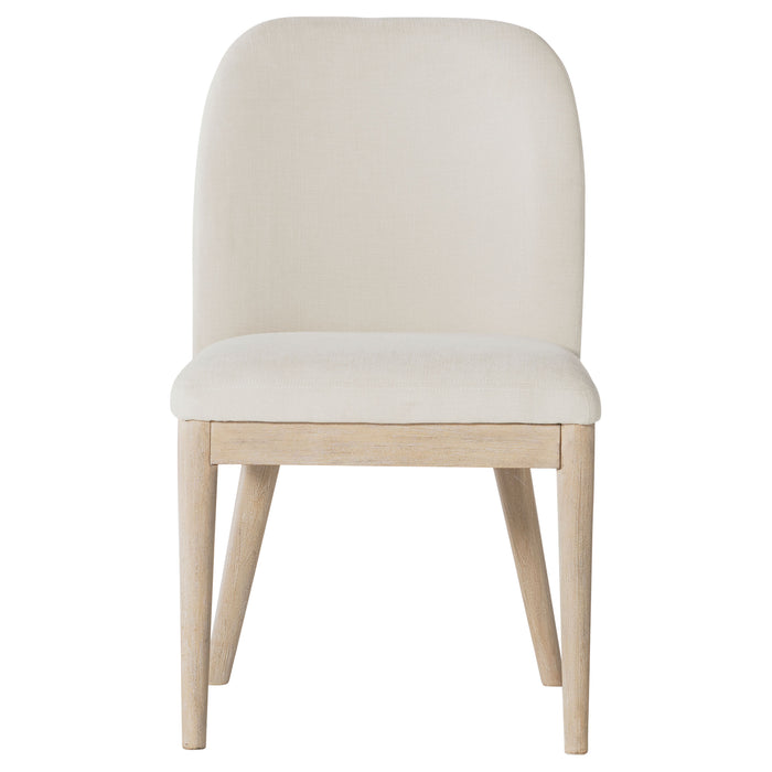 Solano Upholstered Dining Side Chair Beige (Set of 2)
