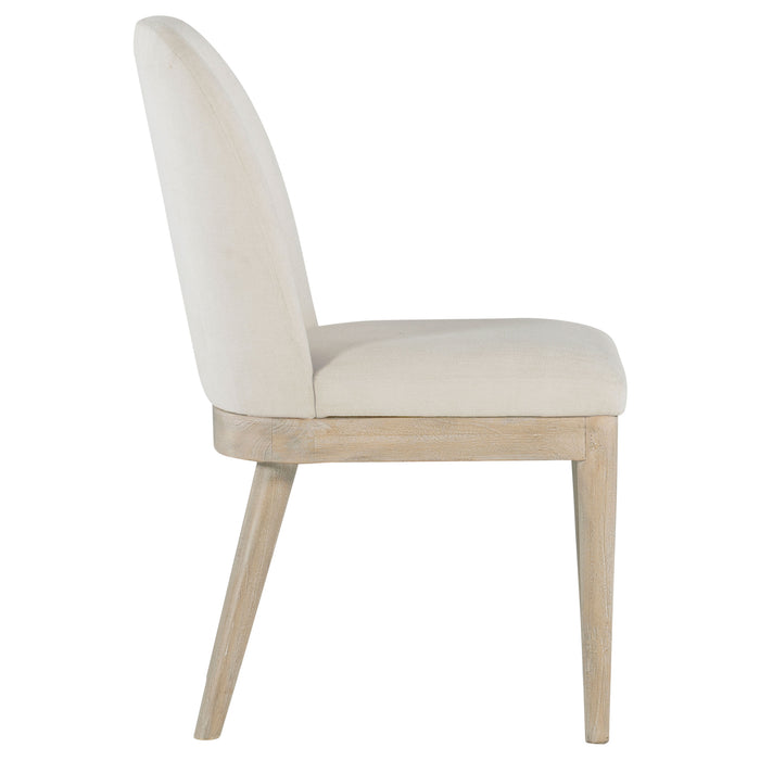 Solano Upholstered Dining Side Chair Beige (Set of 2)