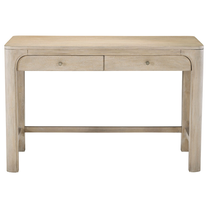 Solano 2-drawer Makeup Table Vanity Desk Weathered Mango