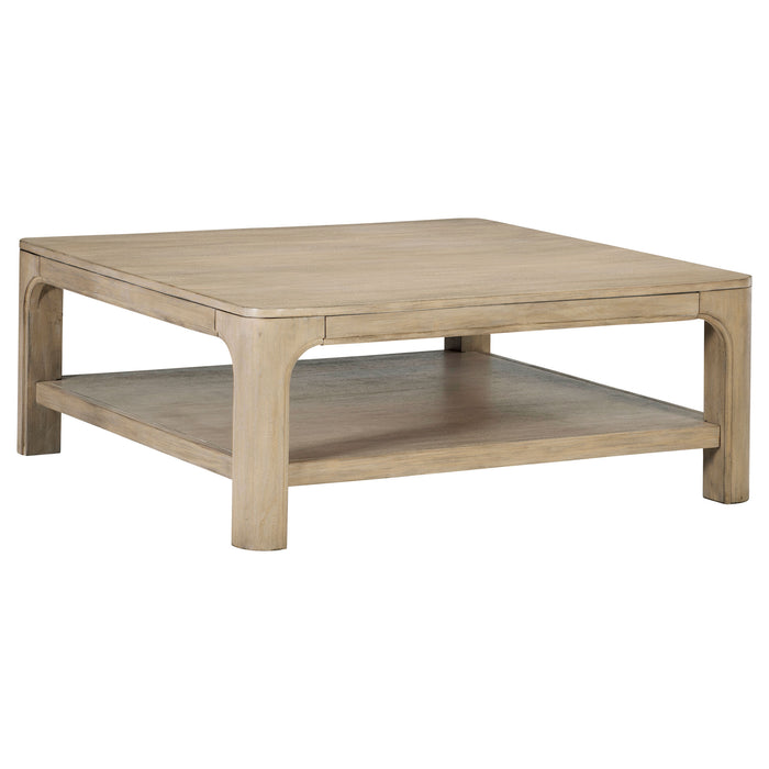 Solano 2-piece Square Coffee Table Set Weathered Mango